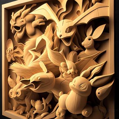 3D модель Паническое бегство породы Способ подружиться с покмонами (STL)